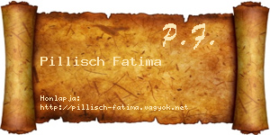 Pillisch Fatima névjegykártya